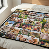 Maak Je Eigen Aangepaste 30 Foto Collage Fleece Deken