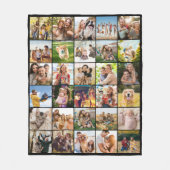 Maak Je Eigen Aangepaste 30 Foto Collage Fleece Deken (Voorkant)