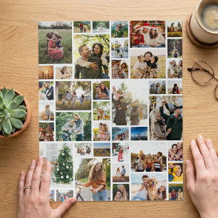 Maak Je Eigen Aangepaste 42 Foto Collage Legpuzzel