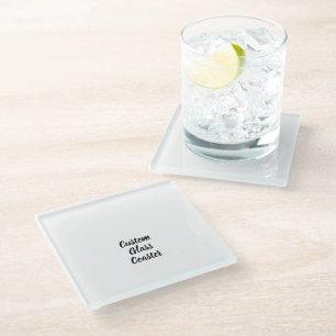 Maak je eigen aangepaste 4.2" x 4.2" glazen coaste onderzetter