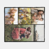 Maak Je Eigen Aangepaste 4 Foto Collage Fleece Deken (Voorkant (Horizontaal))