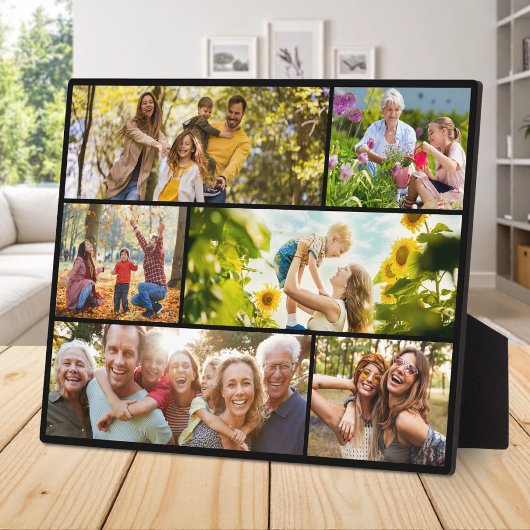 Maak Je Eigen Aangepaste 6 Foto Collage Fotoplaat