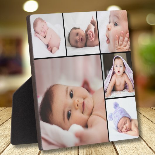 Maak je eigen aangepaste 6 foto collage  fotoplaat