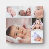 Maak je eigen aangepaste 6 foto collage  fotoplaat (Voorkant)