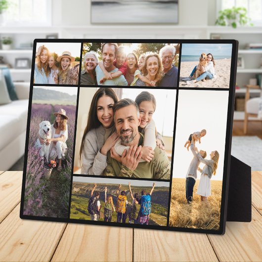 Maak Je Eigen Aangepaste 7 Foto Collage Fotoplaat