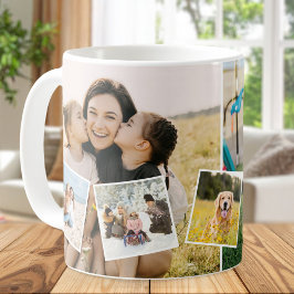Maak Je Eigen Aangepaste 7 Foto Collage Koffiemok