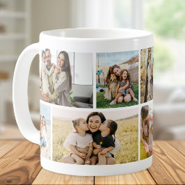 Maak Je Eigen Aangepaste 8 Foto Collage Koffiemok
