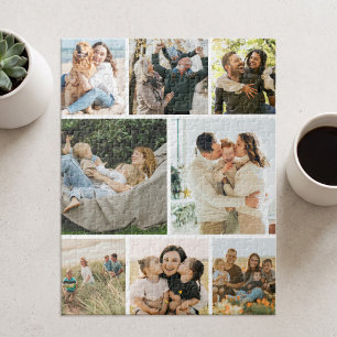 Maak Je Eigen Aangepaste 8 Foto Collage Legpuzzel