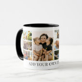 Maak Je Eigen Aangepaste 8 Foto Collage Mok (Voorkant links)