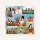 Maak Je Eigen Aangepaste 9 Foto Collage Recept Notitieboek (Voorkant)