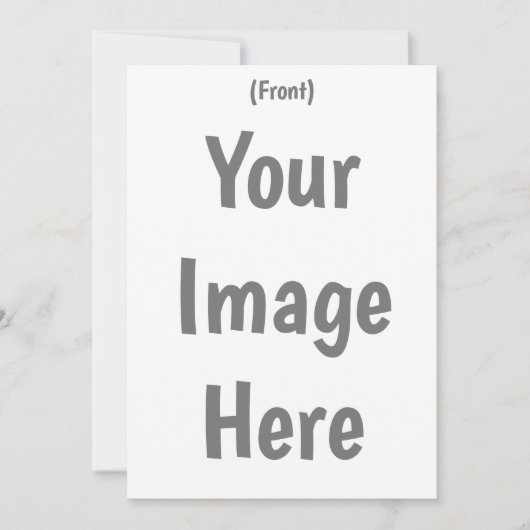 Maak je eigen aangepaste afbeelding 5"x7" Trouwfee Kaart (Voorkant)