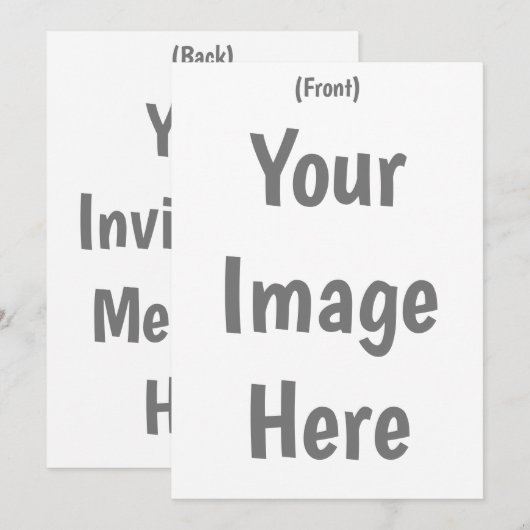 Maak je eigen aangepaste afbeelding 5"x7" Trouwfee Kaart (Voorkant / Achterkant)