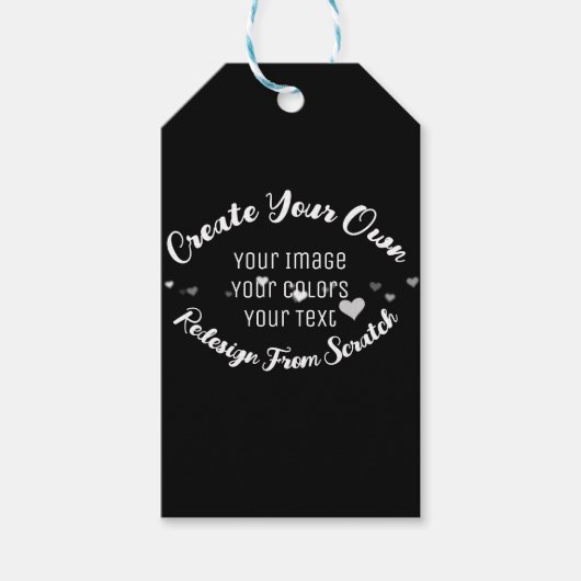 Maak Je Eigen Aangepaste Afbeelding Cadeaulabel (Voorkant)