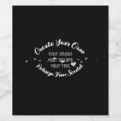 Maak Je Eigen Aangepaste Afbeelding Wijn Etiket (Enkel label)