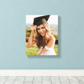 Maak Je Eigen Aangepaste Afstudeerfoto Canvas Afdruk (Insitu (Houten vloer))