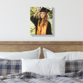Maak Je Eigen Aangepaste Afstudeerfoto Canvas Afdruk (Insitu (Slaapkamer))