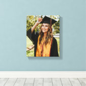 Maak Je Eigen Aangepaste Afstudeerfoto Canvas Afdruk (Insitu (Houten vloer))