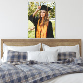 Maak Je Eigen Aangepaste Afstudeerfoto Canvas Afdruk (Insitu (Slaapkamer))