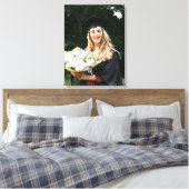 Maak Je Eigen Aangepaste Afstudeerfoto Canvasprint Canvas Afdruk (Insitu (Slaapkamer))