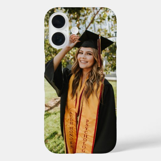 Maak Je Eigen Aangepaste Afstudeerfoto Case-Mate iPhone Case (Achterkant)