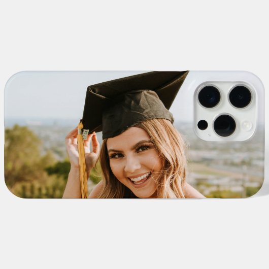 Maak Je Eigen Aangepaste Afstudeerfoto Case-Mate iPhone Case (Achterkant (horizontaal))