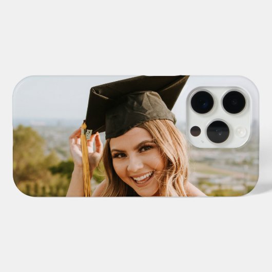 Maak Je Eigen Aangepaste Afstudeerfoto Case-Mate iPhone Case (Achterkant (horizontaal))