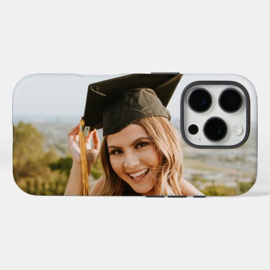 Maak Je Eigen Aangepaste Afstudeerfoto Case-Mate iPhone Case (Achterkant (horizontaal))