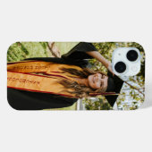 Maak Je Eigen Aangepaste Afstudeerfoto Case-Mate iPhone Case (Achterkant (horizontaal))