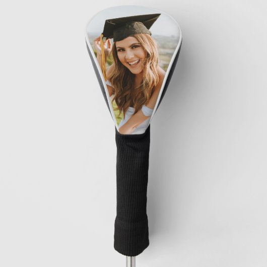 Maak Je Eigen Aangepaste Afstudeerfoto Golfheadcover (Voorkant)