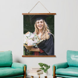 Maak Je Eigen Aangepaste Afstudeerfoto Hangend Wandkleed