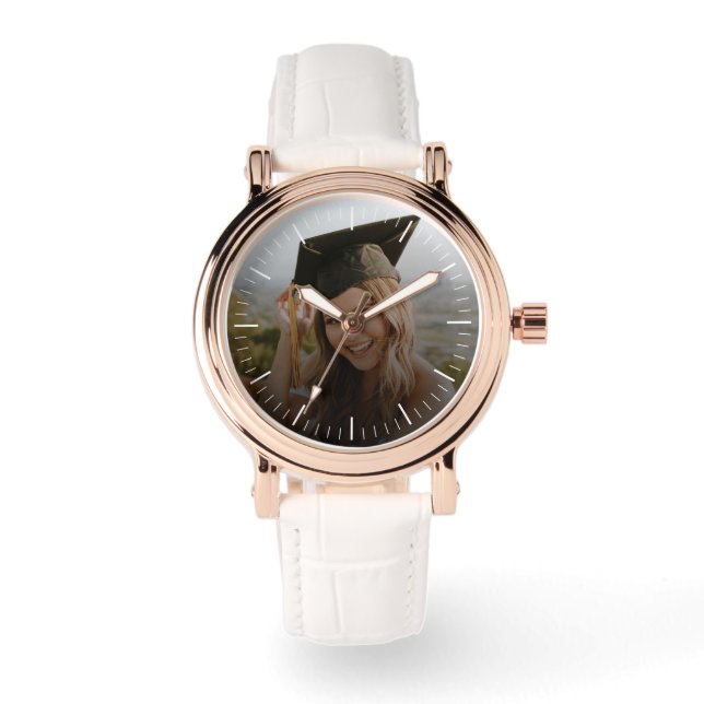 Maak Je Eigen Aangepaste Afstudeerfoto Horloge (Voorkant)