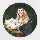 Maak Je Eigen Aangepaste Afstudeerfoto Labels (Design 1)