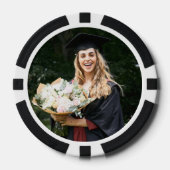 Maak Je Eigen Aangepaste Afstudeerfoto Poker Chips (Voorkant)