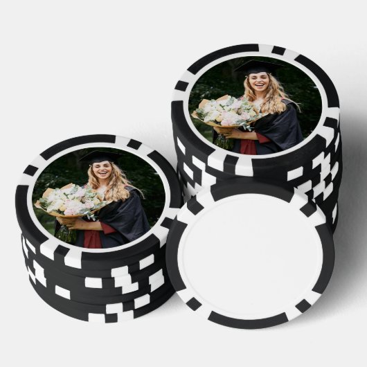 Maak Je Eigen Aangepaste Afstudeerfoto Poker Chips (Opstapeling)