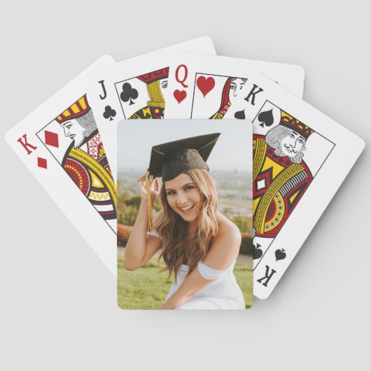 Maak Je Eigen Aangepaste Afstudeerfoto Pokerkaarten (Achterkant)