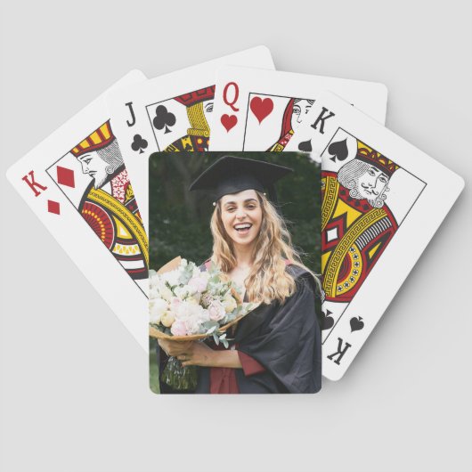 Maak Je Eigen Aangepaste Afstudeerfoto Pokerkaarten (Achterkant)