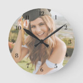 Maak Je Eigen Aangepaste Afstudeerfoto Ronde Klok (Voorkant)