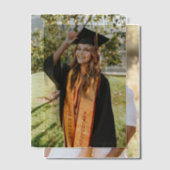 Maak je eigen aangepaste afstudeerfoto vellum uitnodigingen (Offset (Koppel))