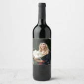Maak Je Eigen Aangepaste Afstudeerfoto Wijn Etiket (Voorkant)