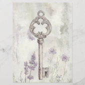 Maak Je Eigen Aangepaste Antieke Sleutel Menu (Achterkant)