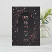 Maak je eigen aangepaste Art Deco ingelijste sterr Menu (Staand voorkant)