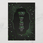 Maak Je Eigen Aangepaste Art Deco Omkaderde Sterre Menu (Voorkant)