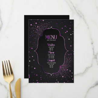 Maak Je Eigen Aangepaste Art Deco Omkaderde Sterre Menu