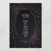 Maak Je Eigen Aangepaste Art Deco Omkaderde Sterre Menu (Voorkant)