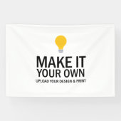 Maak Je Eigen Aangepaste Banner | Gepersonaliseerd (Horizontaal)