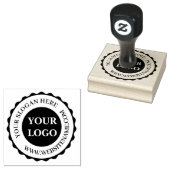 Maak je eigen aangepaste bedrijfslogo-rubberstempe rubberstempel (Gestempeld)