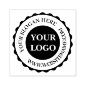 Maak je eigen aangepaste bedrijfslogo-rubberstempe rubberstempel (Afrduk)