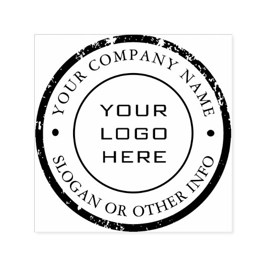 Maak je eigen aangepaste bedrijfslogo zelfinktende stempel (Design)