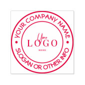 Maak je eigen aangepaste bedrijfslogo zelfinktkuss  zelfinktende stempel (Design)