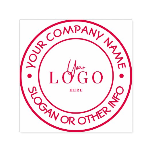 Maak je eigen aangepaste bedrijfslogo zelfinktkuss  zelfinktende stempel (Design)